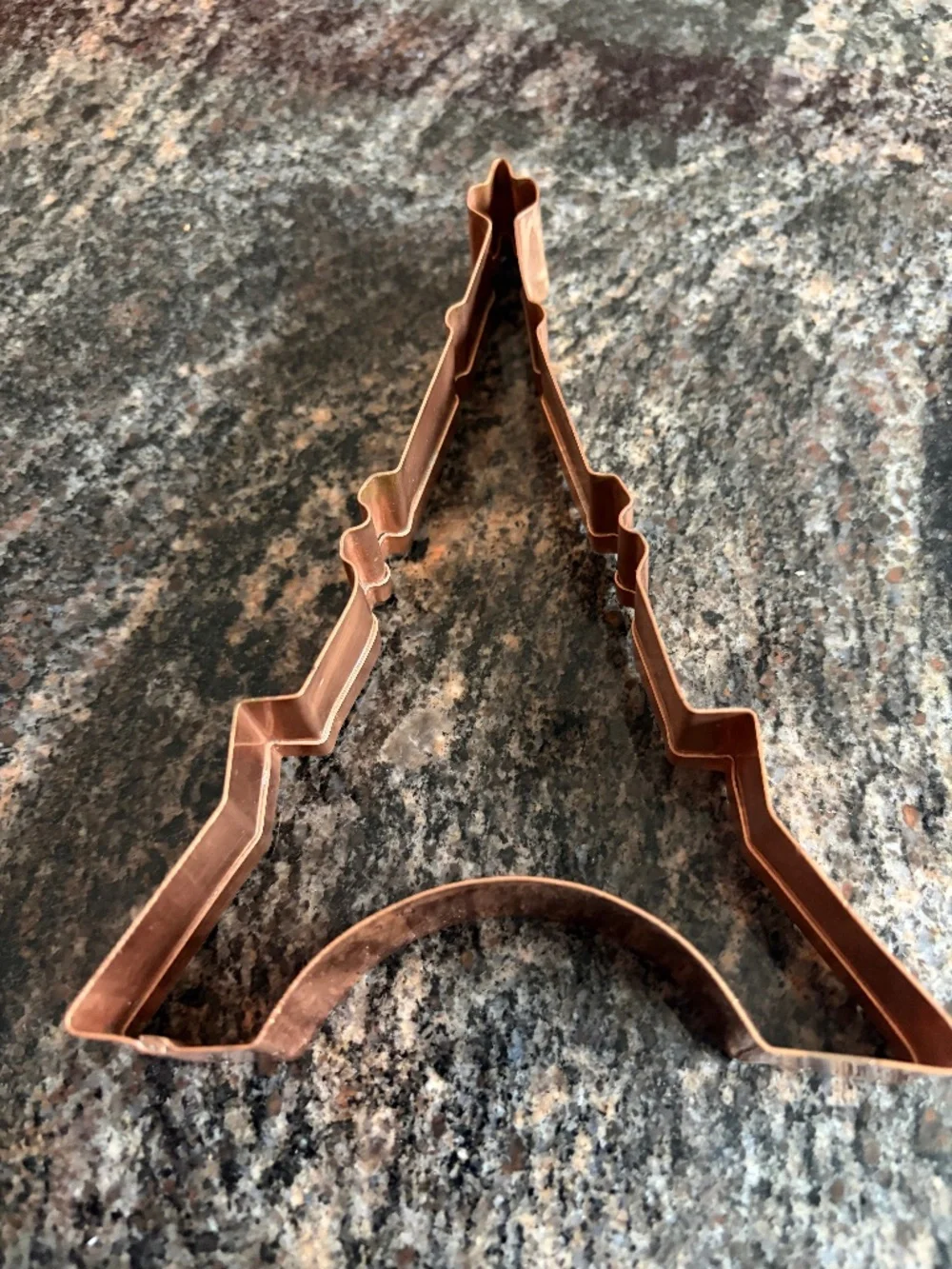 Large Copper Eiffel Tower Cookie Cutter